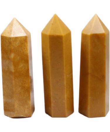 Natural Yellow Aventurine Natural Crystal Points Reiki Feng-Shui Stone for Meditation Room Decor Obelisk Ornament (Color : Yellow Aventurine Size : 5-6cm) 5-6cm Yellow Aventurine - Buy Online on SooperMarket.com