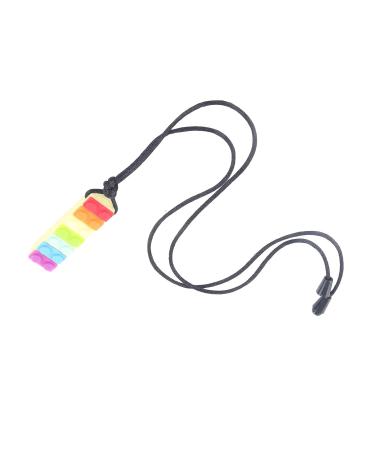 Non-Toxic Silicone Baby Teether Necklace - Yellow Stylish Chewable Pendant for Boys - Buy Online on SooperMarket.com
