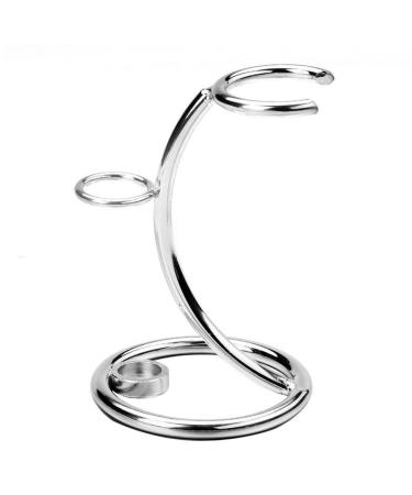 Shaving and Brush Stand Simple Shaver Kit Holder Metal Manual Kit Organizer Shaver Holder Stand