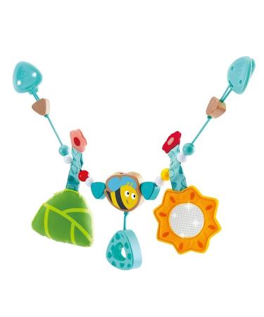 Hape E0021 - Stroller chain "Bumblebee" easy attachment with bell from birth