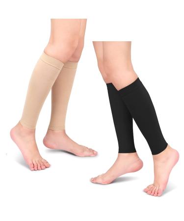 Wade Cuffs Compression Socks for Varicose Veins | Elastic Calf Sleeves for Fitness & Running - L Skin Color - Buy Online on SooperMarket.com