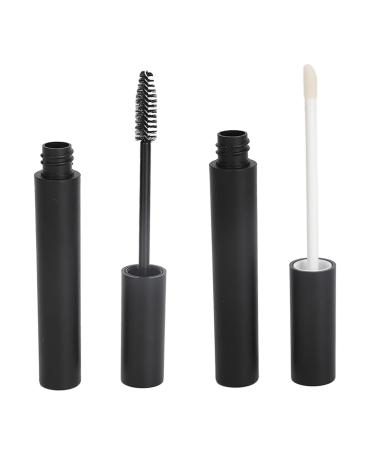 Refillable Lip Gloss Tube Mascara Tube Set 12Pcs Soft Bristles Lightweight Portable Plastic Mascara Tube for Daily Travel Camping 4ml