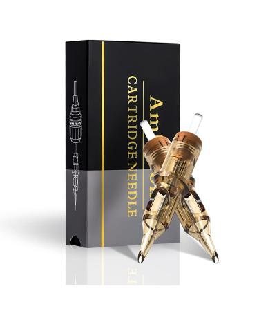 Ambition Premium #12 Standard 9RS Disposable Tattoo Needles Cartridges Supply 9 Round Shader 20Pcs for Professionals and Beginners Tattoo Artists 1209RS