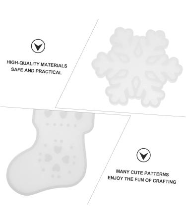 STOBOK 9pcs Christmas Silicone Molds Resin Epoxy Resin Elk Key Holder Pendant Casting Molds Making Tools - Buy Online on SooperMarket.com