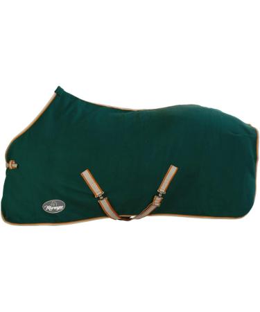 Marengos Economic Sweat Rug 145cm - Breathable Fleece Horse Transport Blanket with Removable Cross Strap - Green - Buy Online on SooperMarket.com