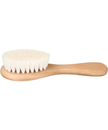 Organic Wooden Baby Hair Comb with Natural Goat Bristles - Gentle Head Massage and Grooming Handle | Ideal Baby Registry Gift - Buy Online on SooperMarket.com