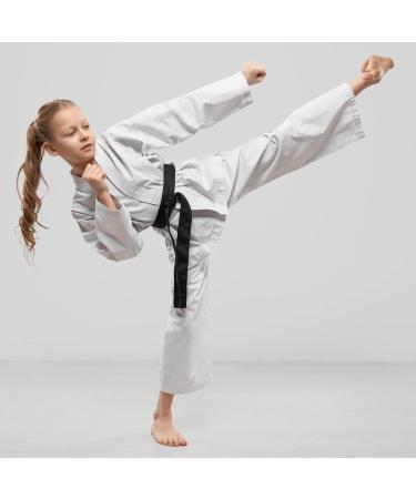 Lightweight Karate Uniform for Kids & Adults - Martial Arts Gi with Belt 00 (3'8 - 4'0 / 50 lbs) - White - Buy Online on SooperMarket.com