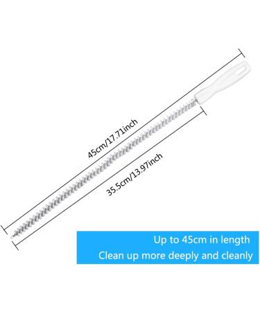 Universal Pipe Dredging Sink Cleaning Brush Spiral Nylon Bristles Free to bend Easy to use Strong and Durable Easy to Clean Reusable - Buy Online on SooperMarket.com