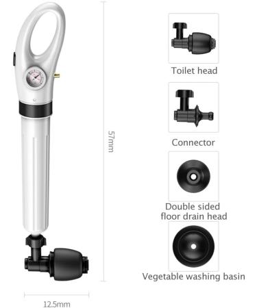 Zhong Sewer Dredging Blockage Clearer - Manual Pneumatic Drain Cleaner & Toilet Plunger (Knvbn-555) | Fast International Shipping - Buy Online on SooperMarket.com