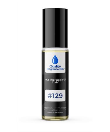 Quality Fragrance Oils' Impression #129 Inspired by Code (10ml Roll On) Code Impression #129 0.34 Fl Oz (Pack of 1)