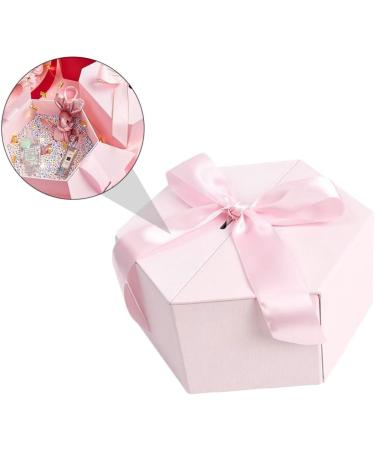 BCOATH Hexagon Candy Lipstick with Cover for Bridesmaid 1Pc Box Storage Case Pink 24X21CM - Buy Online on SooperMarket.com