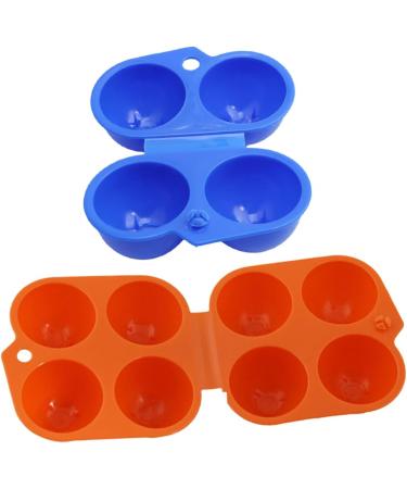 GLEAVI 6 Pcs Eggs 2 Grids Egg Case for Bbq Snap Lock Egg Holder for Fishing Barbecue Storage Box Travel As Shownx3pcs Mx3pcs - Buy Online on SooperMarket.com
