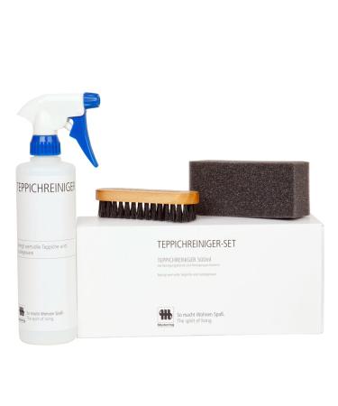 Sample ring carpet cleaner set for high-quality carpets and carpet goods 500ml carpet cleaner with cleaning sponge and brush easy and quick application