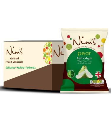 Nim's Pear Crisps - Multipack Box of 5 (healthy Vegan Whole Pear fruit only)