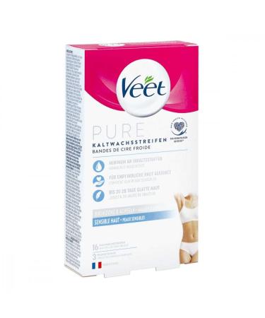 VEET Cold Wax Strips Bikini Area & Armpits 16 pcs