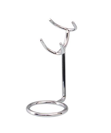Mag Ideal and brush stand hanger practical not rusting stable razor accessories for the men's salon's worktop silver