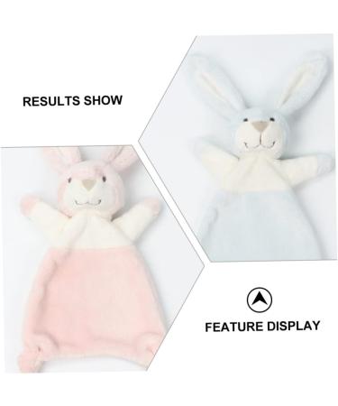 Toyvian 16 Pcs Organic Bunny Stuffed Animals for Babies - Lovey Blanket Rabbit Soother Towel, Assorted Colors, 28x10cm, Pack of 8 - Buy Online on SooperMarket.com