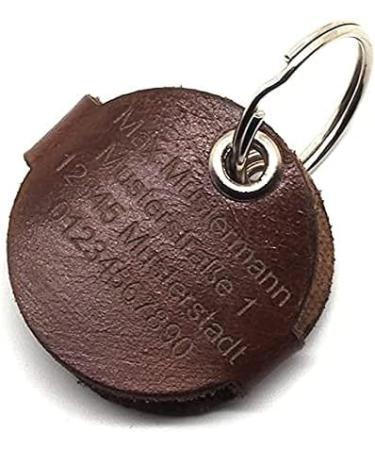 Personalized Copter Farm Dog Brand Collar Bag | Engraved Art & Real Leather | Customizable on Both Sides - Optimal for Stylish Dogs - Buy Online on SooperMarket.com