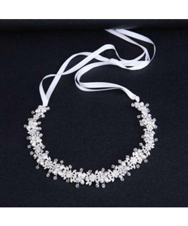 JSGHGDF Party Headband Flower Hairband s Headpiece Girls Headdress Bridal Shower Hair Accessories Silver - Buy Online on SooperMarket.com