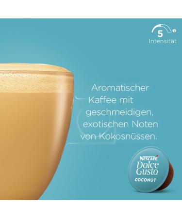 Buy NESCAF Dolce Gusto Coconut Flat White - 36 Vegan Coffee Capsules (Pack of 3) | International Shipping - Buy Online on SooperMarket.com