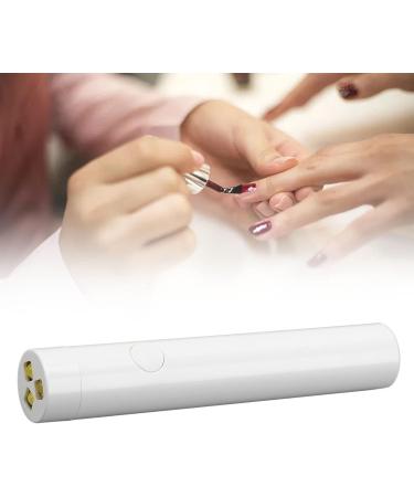 Portable White LED Nail Lamp Pen Single Finger Nail Dryer Light Mini Manicure Tool for DIY Nail Art Perfect for Home and Professional Use - Buy Online on SooperMarket.com