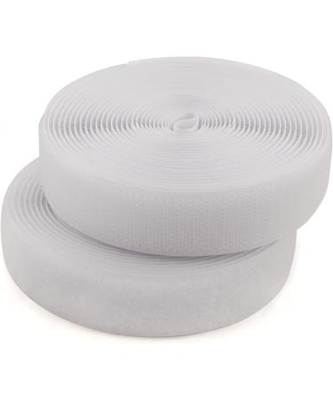 Sew on Hook and Loop Tape 5/8 Inch x 16.4 Feet - White Non-Adhesive Fastening Fabric Tape - Buy Online on SooperMarket.com