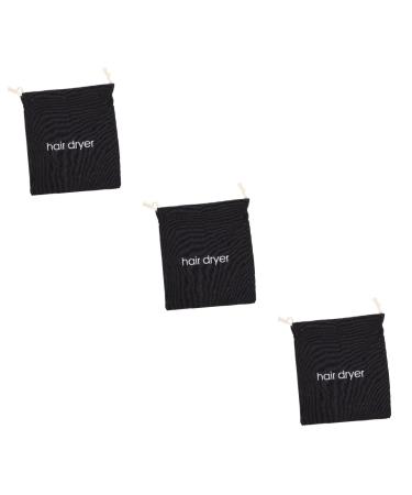 BELLIFFY 3pcs Hair Dryer Storage Bag Heat Resistant Hair Dryer Bag Hairdressing Canvas Cosmetic Bag Fabric