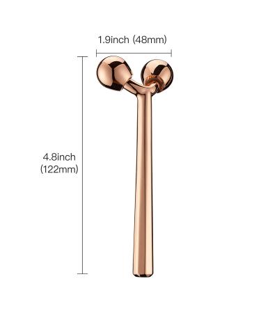 Buy Tekson Face Roller - Rose Gold Facial Metal Massager | Best Facial Massage Tool for Glowing Skin - Buy Online on SooperMarket.com