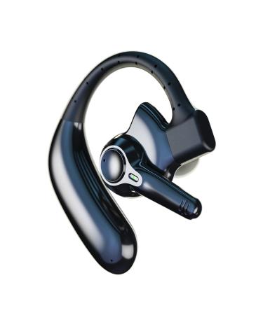 emotal Dual-Mic AI Noise Cancelling Bluetooth Headset for Cell Phones, 10 Days Standby 30Hrs HD Talktime Bluetooth Earpiece IPX6 Waterproof Ultralight for Driving/Truckers/Business EM-BT01