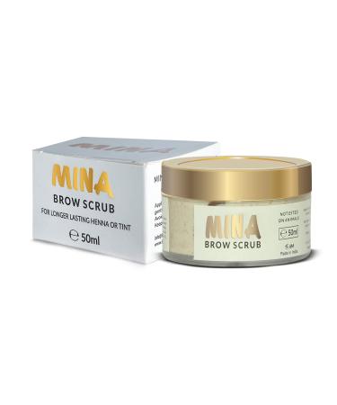 MINA Brow Scrub - Natural Exfoliating Formula for Long-Lasting Henna & Tint | 50ml - Buy Online on SooperMarket.com