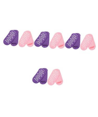 minkissy Shopping Cart 8 Pairs Gel Socks Facial Mask Moisturizing Cotton Yarn Miss Skincare Products