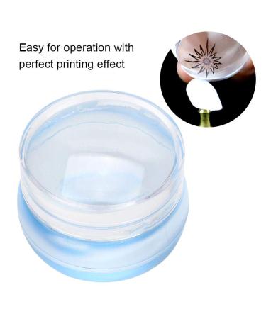 Stamper Seal Silicone Head Transfer Tool for Nail Art - Transparent Cap Stamping Tool for Perfect Manicures | Shop Internationally - Buy Online on SooperMarket.com