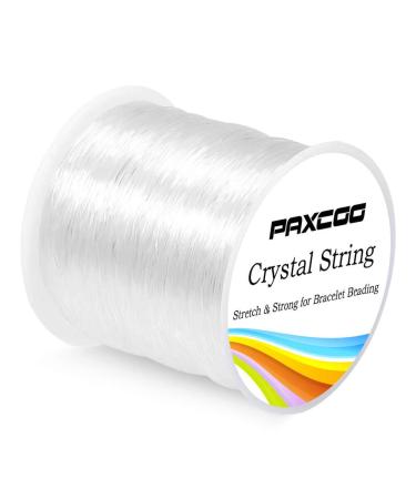 Paxcoo 0.8mm Elastic String, Stretchy Bracelet String Crystal String Bead Cord for Bracelet, Beading and Jewelry Making (120m)