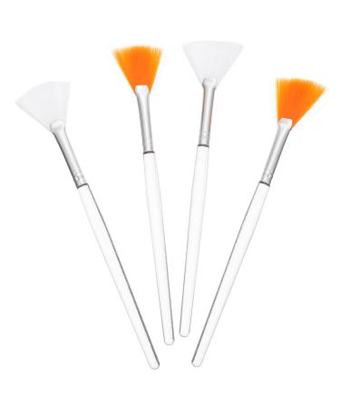 STAHAD 4pcs Mask Brush Powder Applicator Gel Mask Flat Heads Fan for Facials Cosmetic Cream