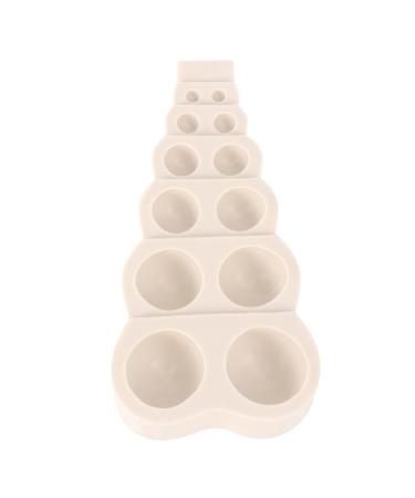 1pc Hemisphere Mold Bubble Decorations DIY Chocolate Mold Christmas Cake Mold Molde para Pastel Cake Baking Molds for Resin Chocolate Making Mold Maker Silica Gel Small Beads Round Light Grey 15.1x6.9cm