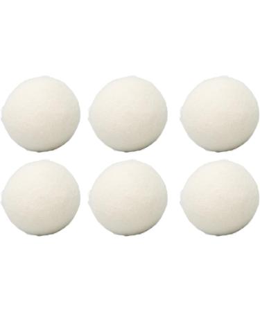 Wool Drying Balls Static Reduction Fabric Softener Ball Safe Reusable 6 Pieces Time Saving for Family (7cm) - Buy Online on SooperMarket.com