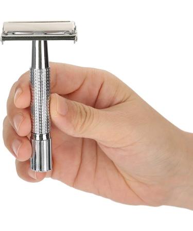 Demeras Razor Straight 11x7x3 - Manual Men's Beard Razor with Double Blade & Case | International Shipping Available - Buy Online on SooperMarket.com
