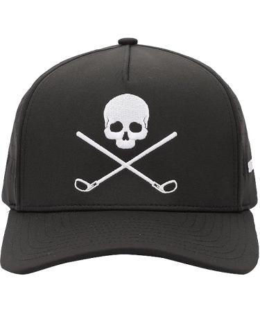 SHANKITGOLF Skull and Crossbones Adjustable Golf Hat for Men - Black/Gray/White - Buy Online on SooperMarket.com