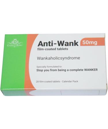 JOKE PILL MEDICATION TABLET BOX - Xmas Gift Prank Birthday Card - Prank April Fools Secret Santa - Rude Funny Gag Gift for Him Her Boss - Anti-Wank - Buy Online on SooperMarket.com