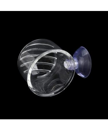 Senzeal 2PCS Large Glass Feeding Cone Cup for Aquarium with Seam - Ideal Fish Feeder for Brine Shrimp and Red Worms - Buy Online on SooperMarket.com