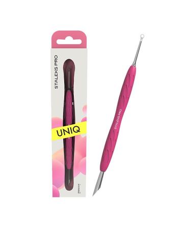 STALEKS PRO by Natury Nails cuticle pusher with rubber silicone handle stainless steel UNIQ 11/2