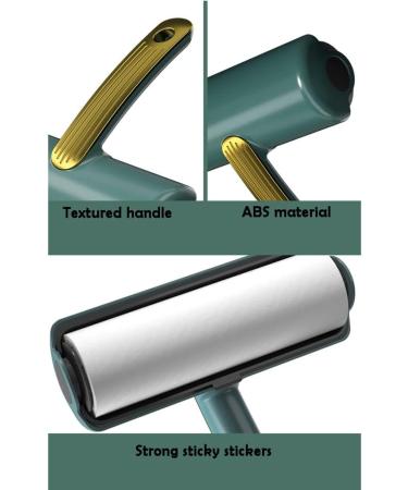 Extra Sticky Lint Roller for Pet Hair - 60 Sheets Portable & Reusable Dehairing Tool for Dogs & Cats - Ideal for Couch & Travel (Green - Buy Online on SooperMarket.com