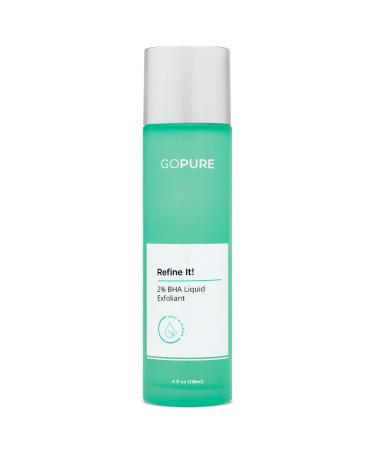 goPure Refine It 2% BHA Liquid Exfoliant Pore refining texture smoothing complexion correcting infused with nourishing fruit extracts safe for all skin types