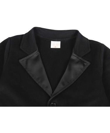AmzBarley Baby Boys Gentlemans Tuxedo Romper | Long/Short Sleeve Dress Shirt, Pants, Vest, Bowtie | Birthday & Holiday Party Outfit | Black 12-18 Months - Buy Online on SooperMarket.com