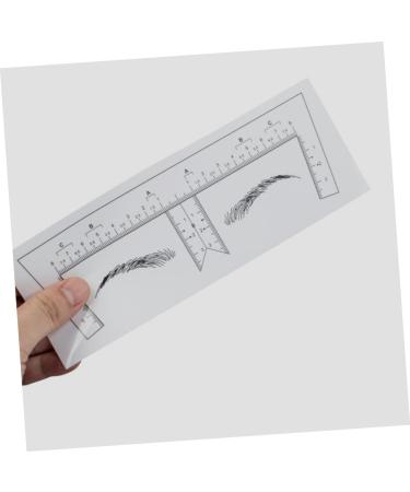 Mikinona Eyebrow Ruler 10pcs Eyebrow Design Ruler Transparent Ruler Eyebrow Guide Template Shape Disposable Measuring Ruler - Buy Online on SooperMarket.com