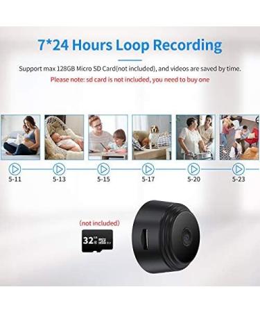 Mini Spy Camera 1080P with Audio, Night Vision, Motion Detection - Home Security & Nanny Cam - Buy Online on SooperMarket.com