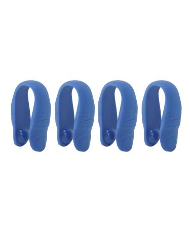4 pieces massage acupressure clip acupressure handicraft point clip hand pressure point clip stress reduction portable tension relief acupressure clip green (blue)