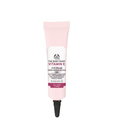 The Body Shop Vitamin E Eye Cream   Reduces the Appearance of Fine Lines   Refreshes & Hydrates   For All Skin Types   Vegan   0.5 oz