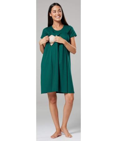 HAPPY MAMA Women's Labor Delivery Hospital Gown Breastfeeding Maternity - Dark Green - Buy Online on SooperMarket.com