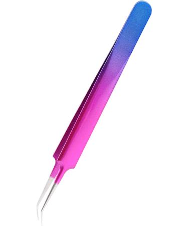 Stainless Steel Eyebrow & Eyelash Tweezers - Antistatic Curved/Straight Tongs for Extensions - Buy Online on SooperMarket.com